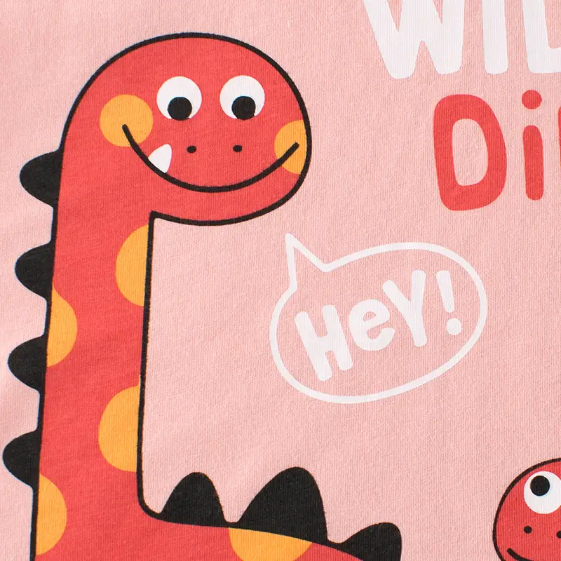 Pink Dinosaur Sleeveless Tank Top for Girls 2024 - Image 3