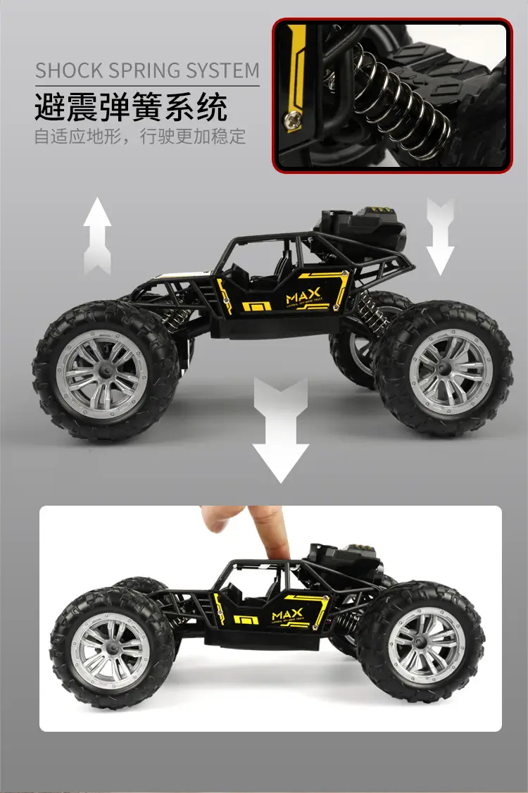 Children's four-way remote control alloy off-road vehicle high-speed climbing car 1:18 boys toy stall wholesale supply — feature 6
