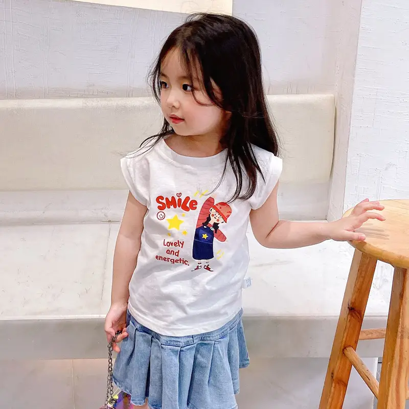 Baby Sleeveless T-Shirt Pink Pure Cotton New Style - Image 15