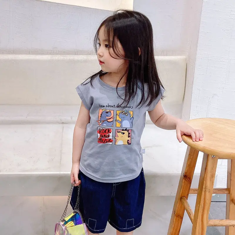 Baby Sleeveless T-Shirt Pink Pure Cotton New Style - Image 17