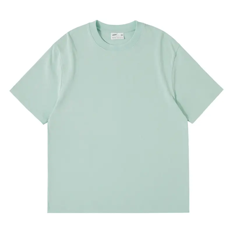 White Cotton Drop Shoulder T-Shirt Blank Solid Round Neck - Image 22