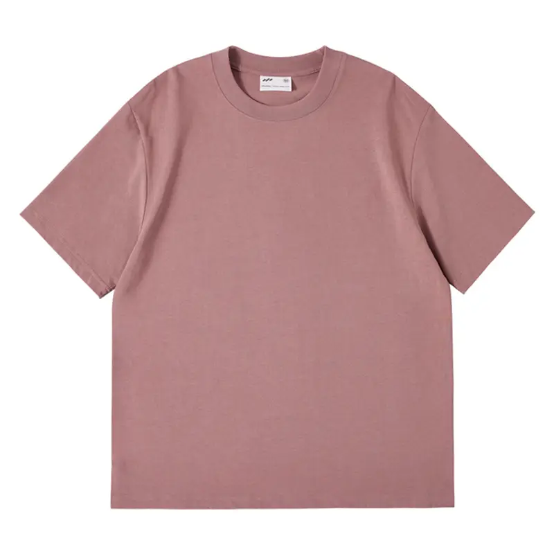 White Cotton Drop Shoulder T-Shirt Blank Solid Round Neck - Image 14