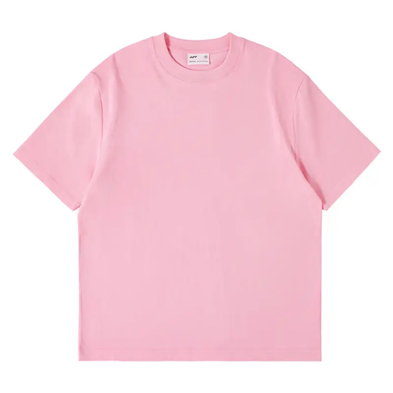 White Cotton Drop Shoulder T-Shirt Blank Solid Round Neck - Image 17