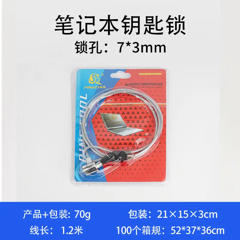 Laptop Anti-Theft Lock Password Lock 7x3mm