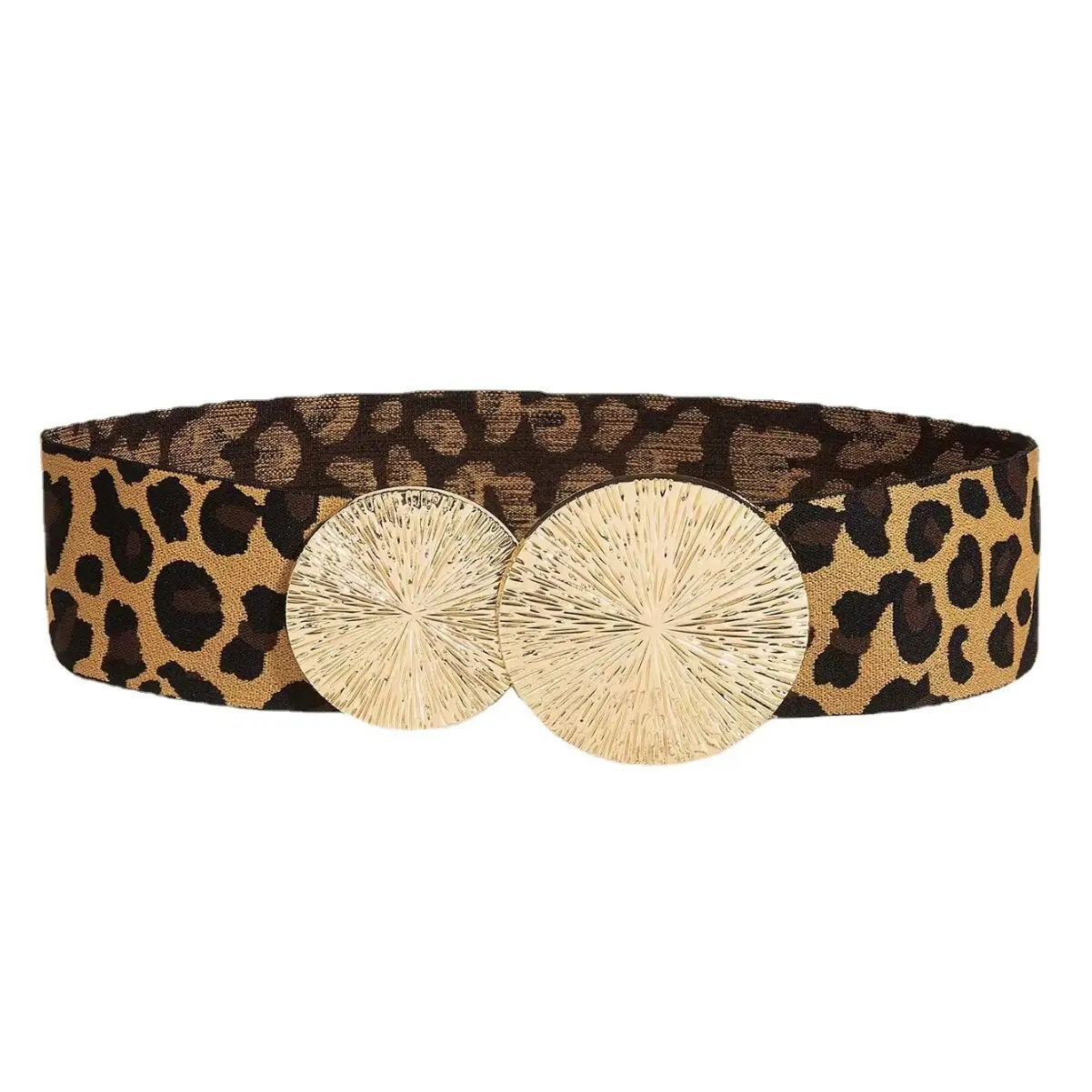 Leopard Print Elastic Waistband Belt for Women - Image 6