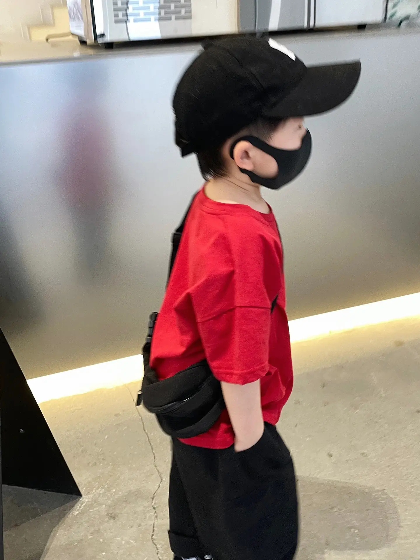 Boys T-Shirt Black Short Sleeve Pure Cotton Summer — feature 10