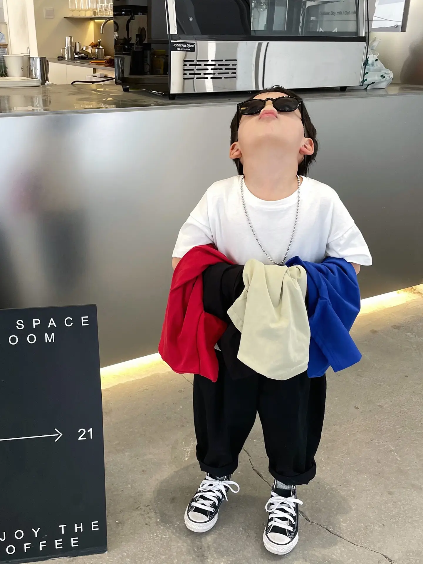 Boys T-Shirt Black Short Sleeve Pure Cotton Summer — feature 7