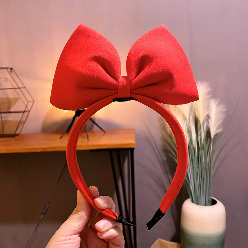 Pink 3D Bow Hairband for Women - Image 6