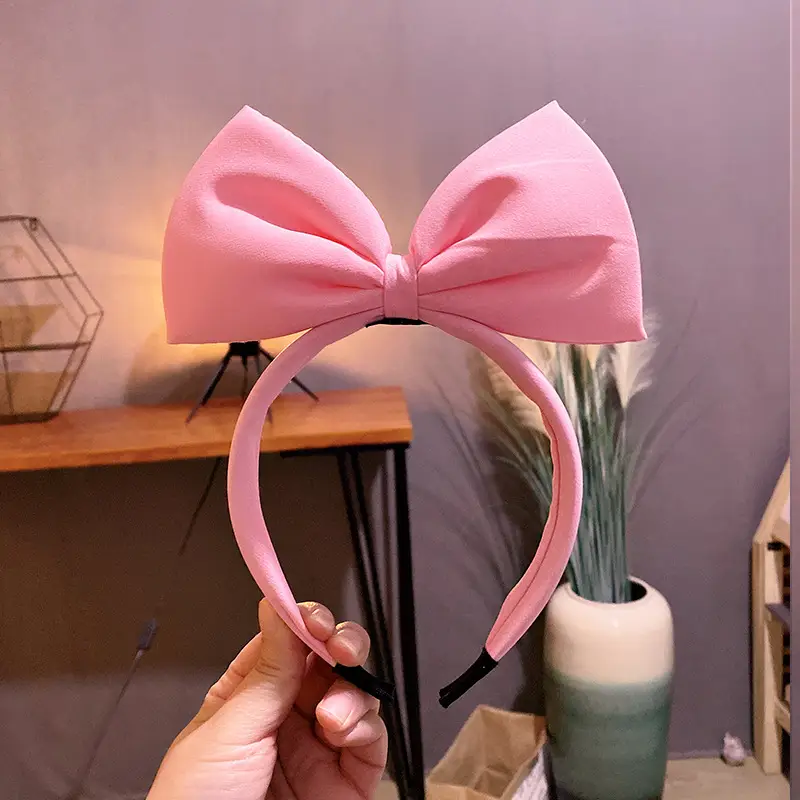 Pink 3D Bow Hairband for Women - Image 4