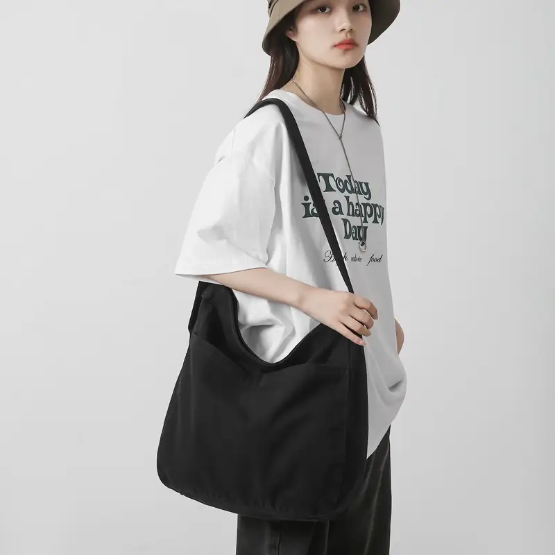 Large Canvas Bag for Men Women Retro Style Shoulder Crossbody - Image 6