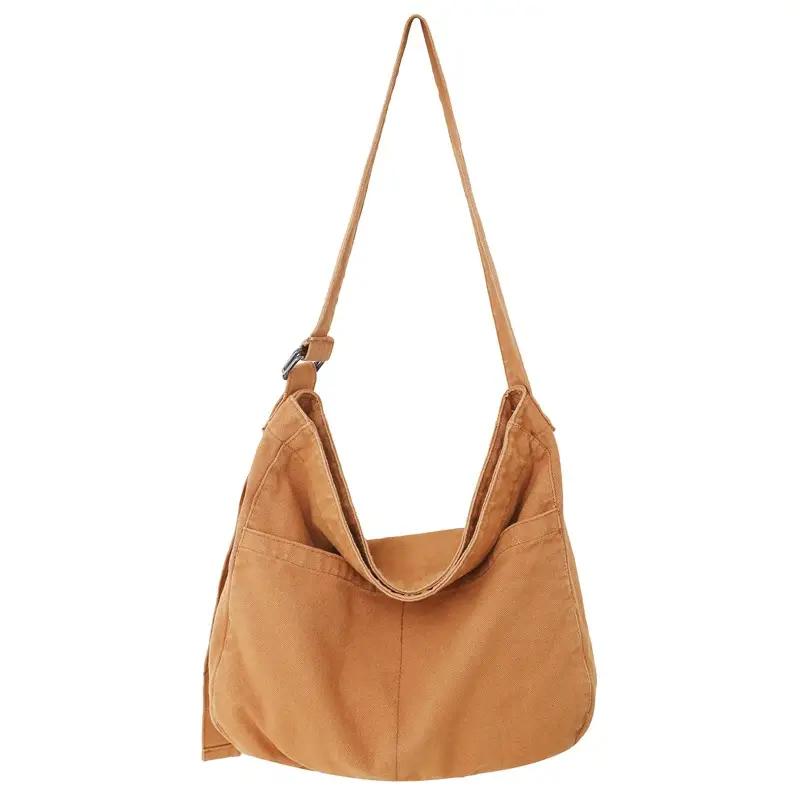 Large Canvas Bag for Men Women Retro Style Shoulder Crossbody - Image 9