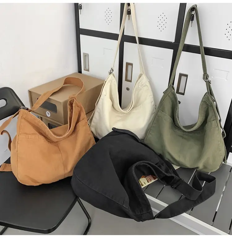 Large Canvas Bag for Men Women Retro Style Shoulder Crossbody — feature 23