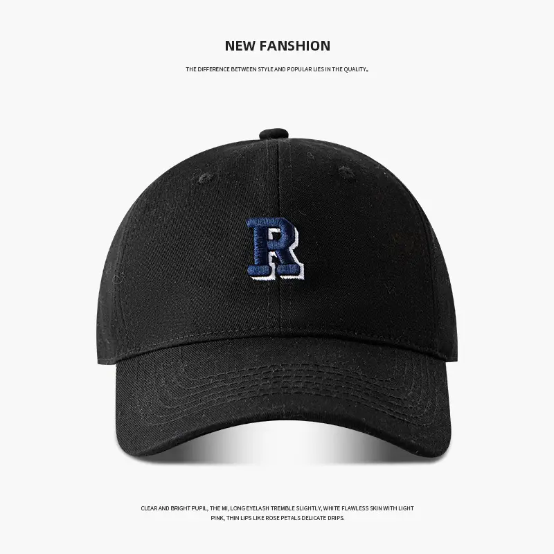 Women Letter Embroidered Baseball Cap Maroon Large - Image 4
