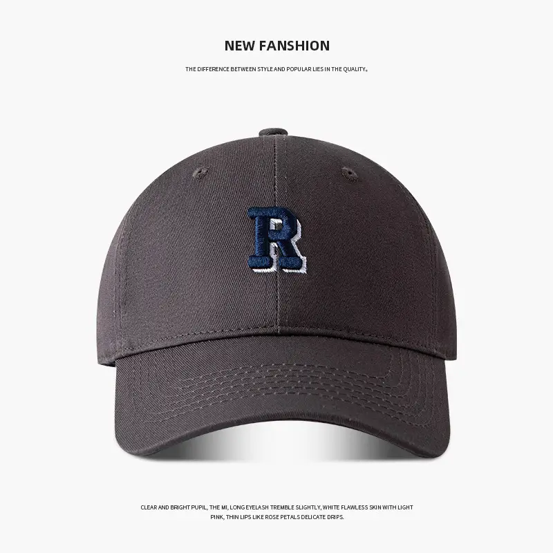 Women Letter Embroidered Baseball Cap Maroon Large - Image 8