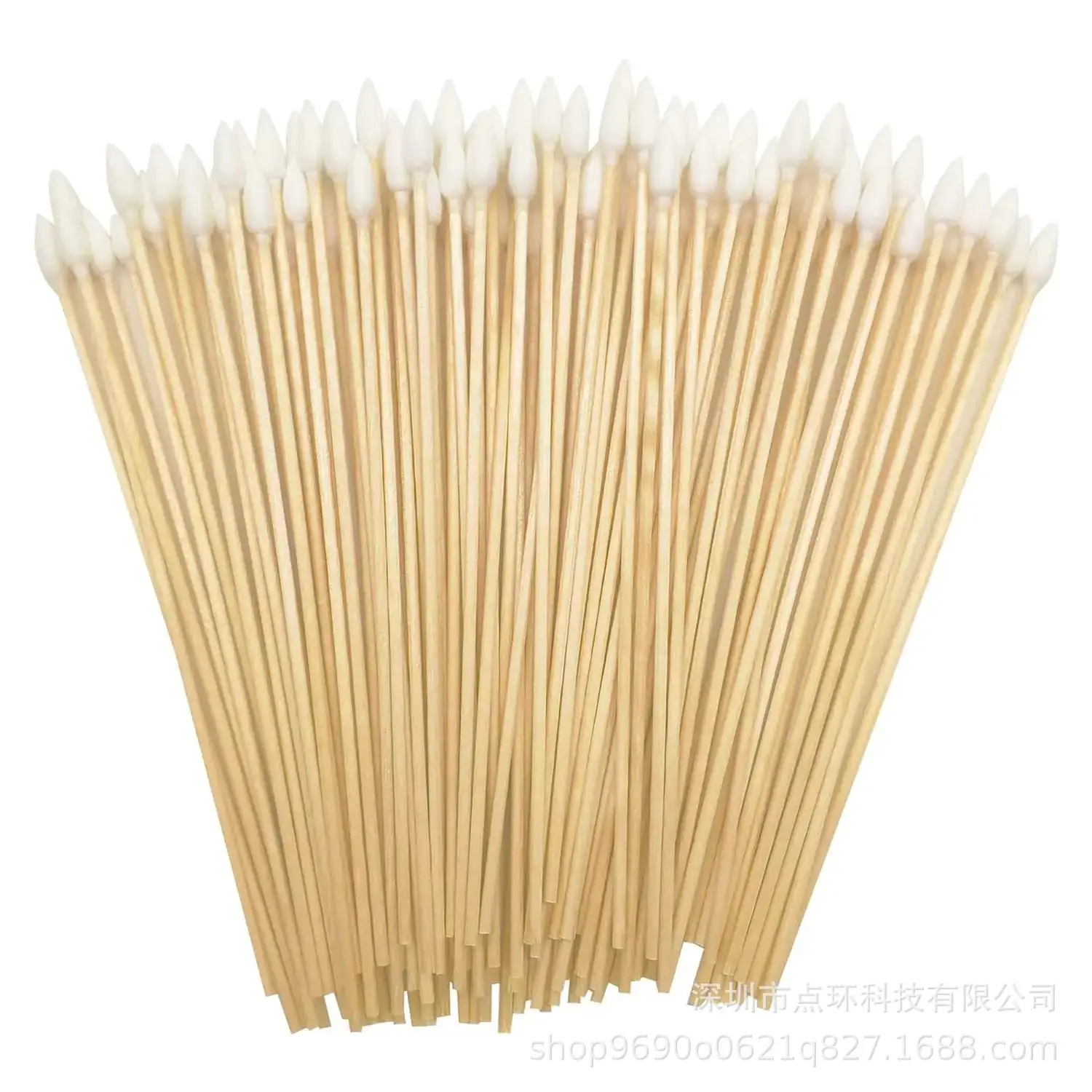 6inch Cotton Swabs Bamboo Stick Makeup Applicators - Image 2