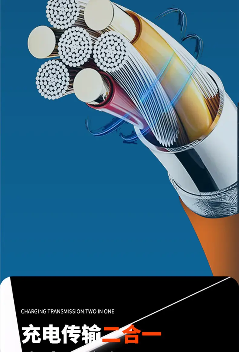 Apple Type-C Cable 6A Fast Charging Metal Zinc Alloy — feature 10