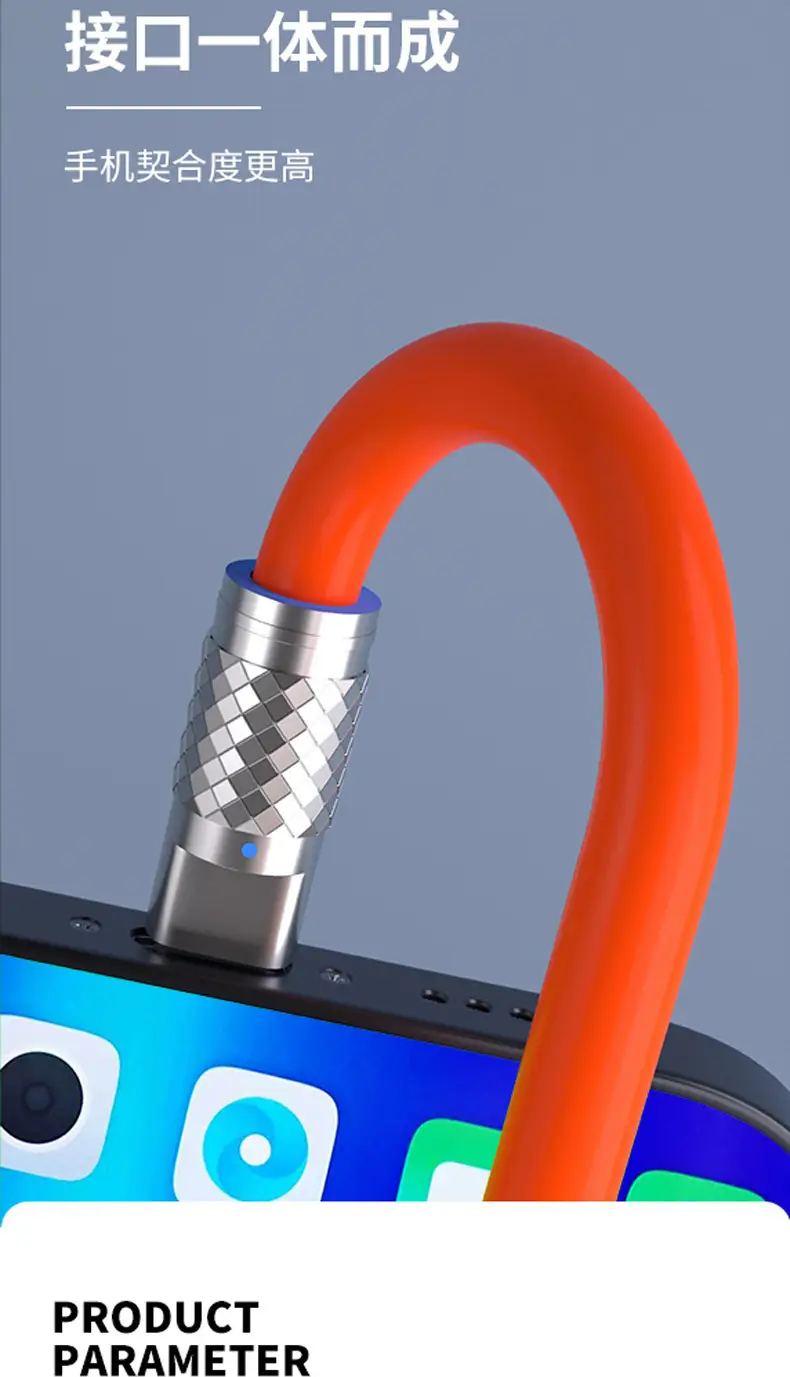 Apple Type-C Cable 6A Fast Charging Metal Zinc Alloy — feature 16
