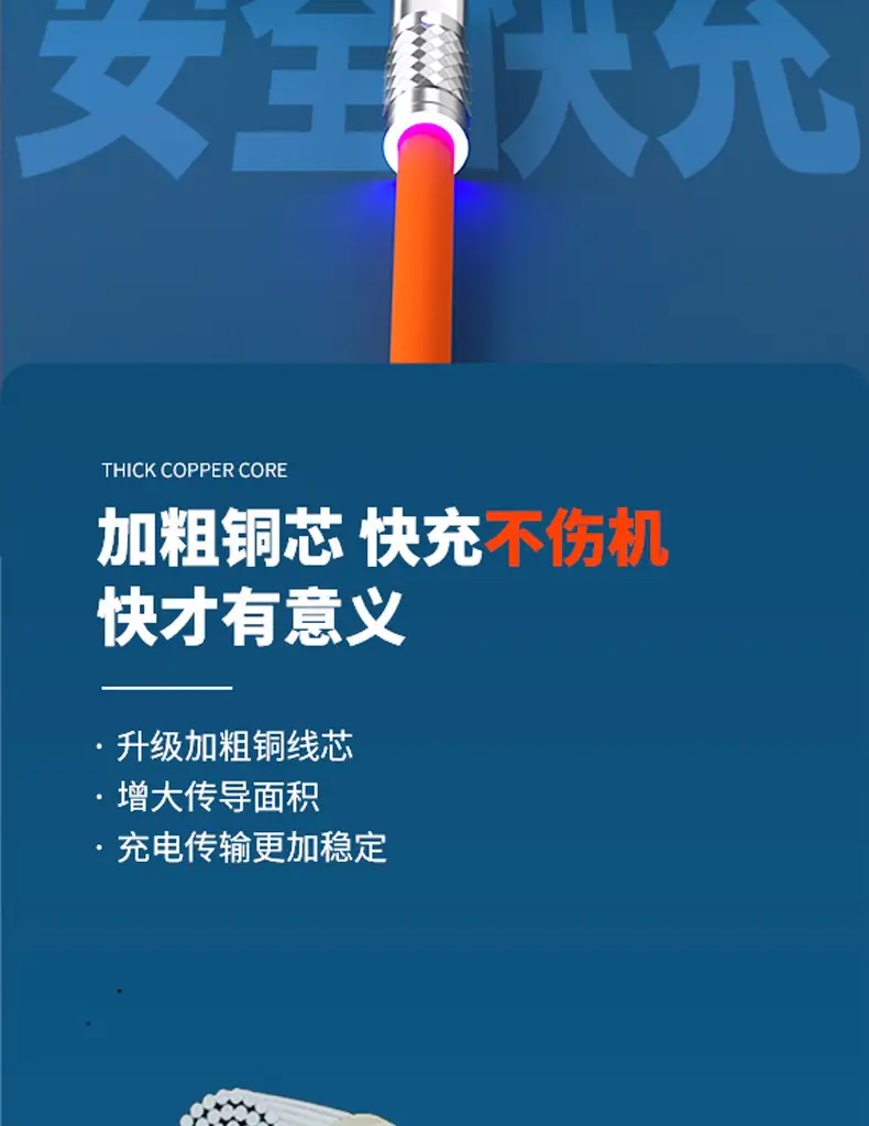 Apple Type-C Cable 6A Fast Charging Metal Zinc Alloy — feature 9