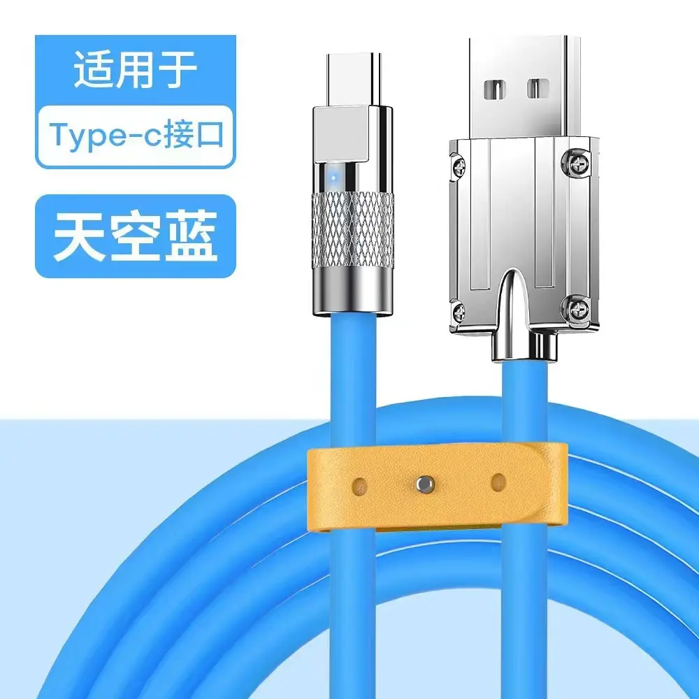Apple Type-C Cable 6A Fast Charging Metal Zinc Alloy - Image 2