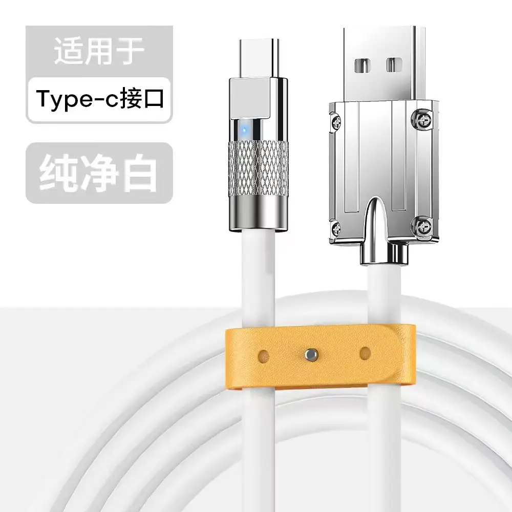 Apple Type-C Cable 6A Fast Charging Metal Zinc Alloy - Image 3