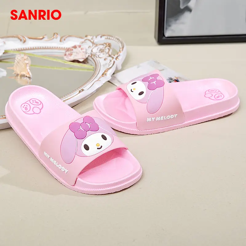 Sanrio Children's Slippers Summer Indoor Home Non-slip New Girls Sandals Student Dormitory Outer Wear Beach Shoes — feature 18