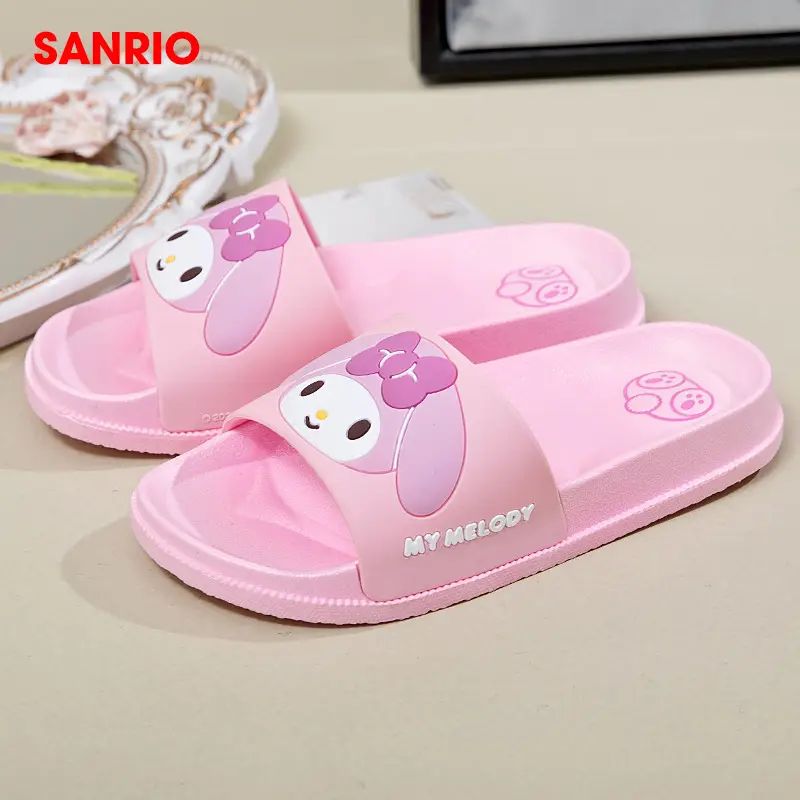 Sanrio Children's Slippers Summer Indoor Home Non-slip New Girls Sandals Student Dormitory Outer Wear Beach Shoes — feature 19