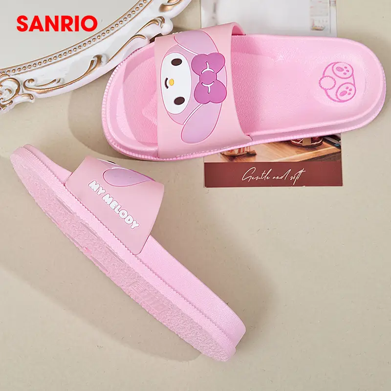 Sanrio Children's Slippers Summer Indoor Home Non-slip New Girls Sandals Student Dormitory Outer Wear Beach Shoes — feature 21