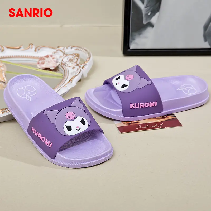 Sanrio Children's Slippers Summer Indoor Home Non-slip New Girls Sandals Student Dormitory Outer Wear Beach Shoes — feature 26