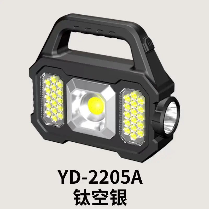Portable Solar Flashlight with 4 LED Lights