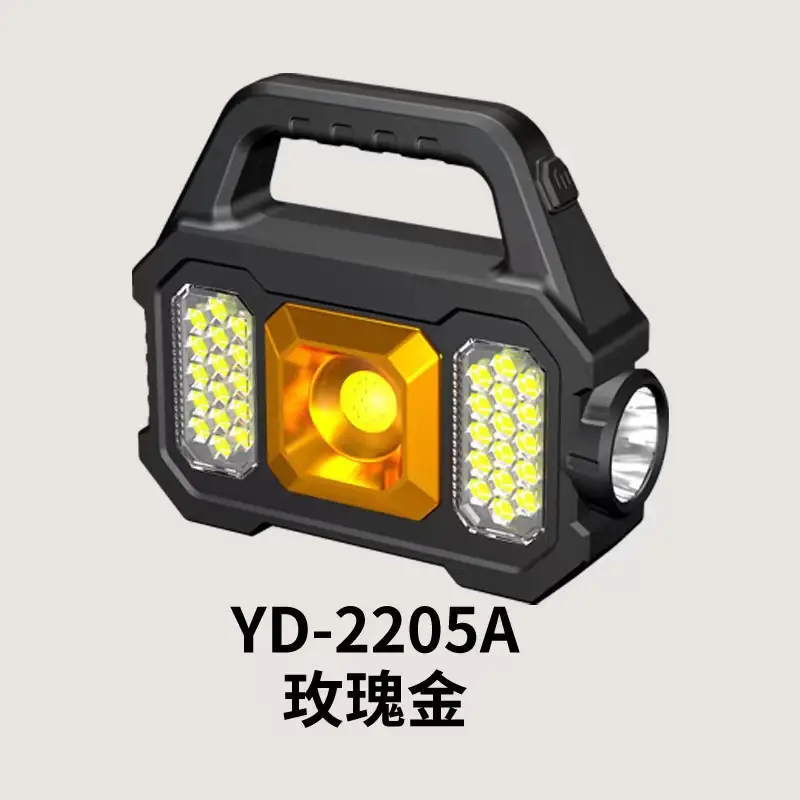 Portable Solar Flashlight with 4 LED Lights - Image 2