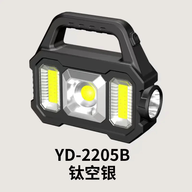 Portable Solar Flashlight with 4 LED Lights - Image 3