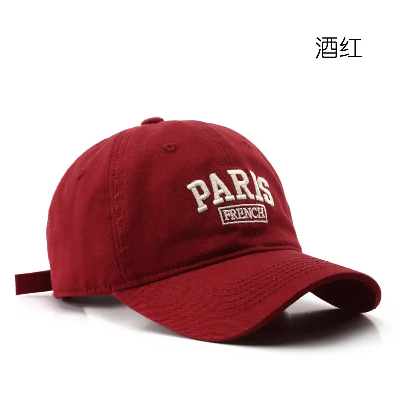 Men Paris Fashion Cap Navy Embroidered