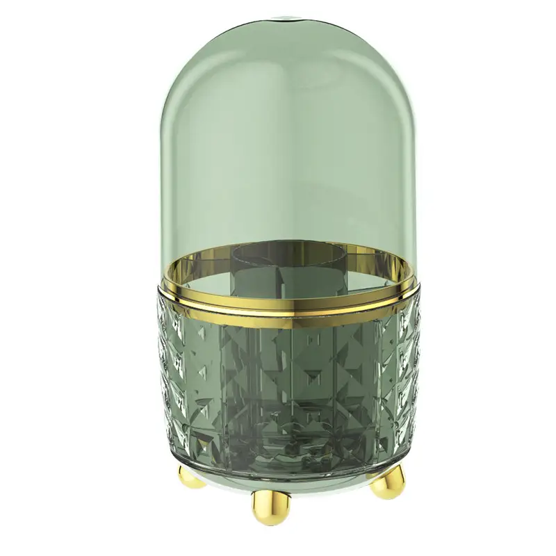 Green Rotating Pen Holder with Gold Base - Image 9