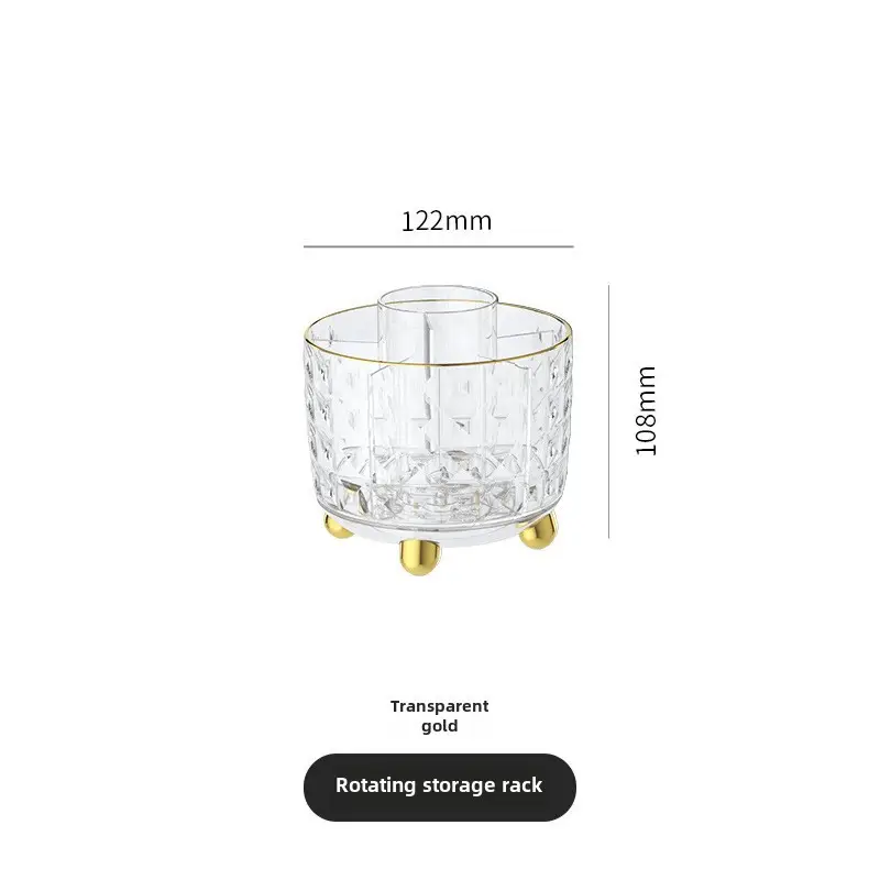 Green Rotating Pen Holder with Gold Base - Image 3