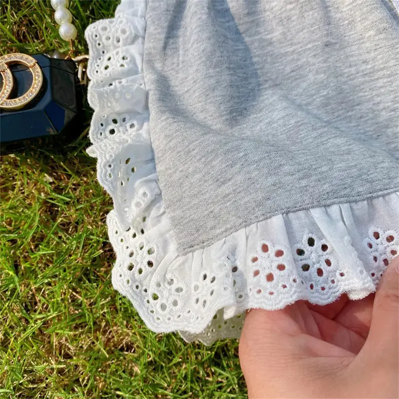 Girls Cotton Shorts Set Summer 2023 - Image 4