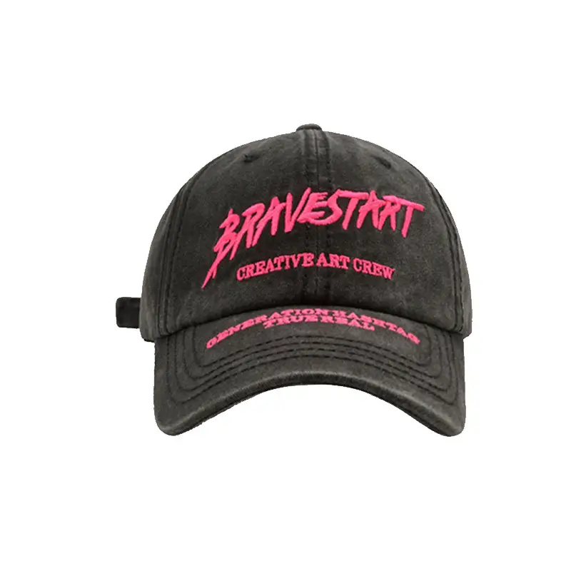 TongZhen Brand Letter Embroidered Washable Cap for Women Men - Image 7