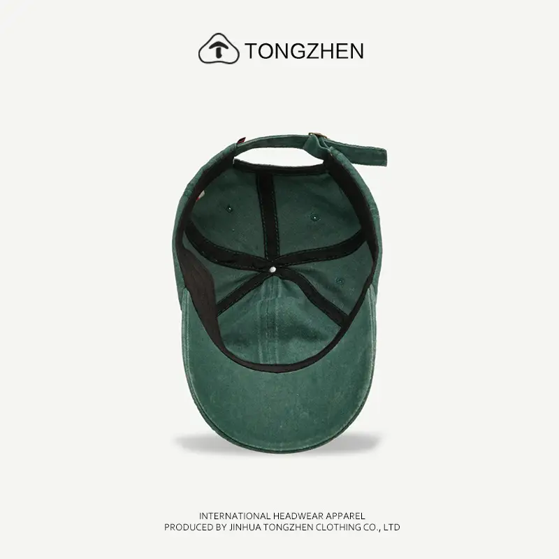 TongZhen Brand Letter Embroidered Washable Cap for Women Men — feature 13
