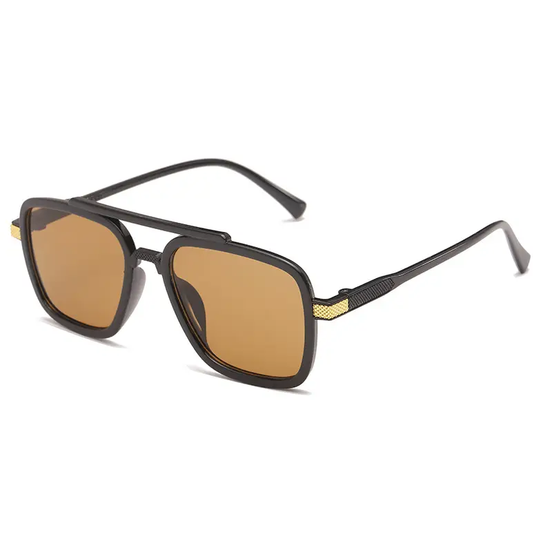 2023 Marvel Double Bridge Sunglasses Brown Anti-Blue Light - Image 2