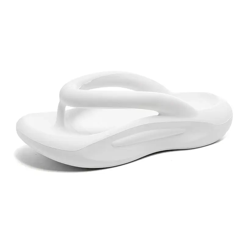 Men's Black Rubber Flip Flops High-End Wear