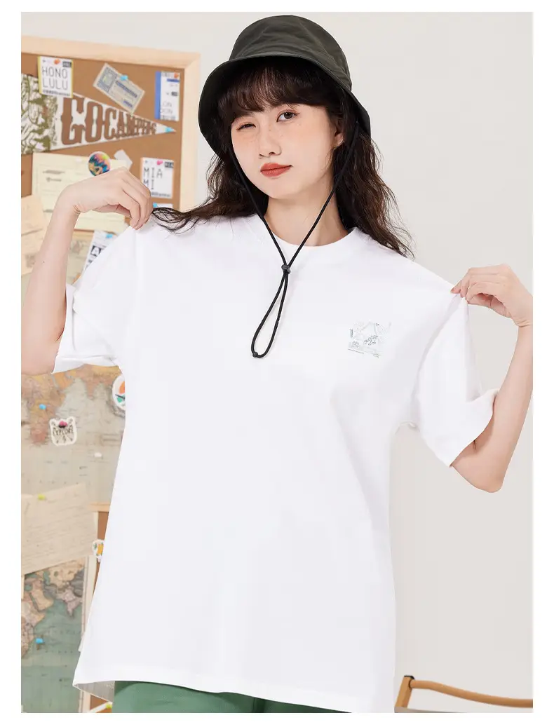 Women Printed T-Shirt Green 2023 Summer Casual — feature 6