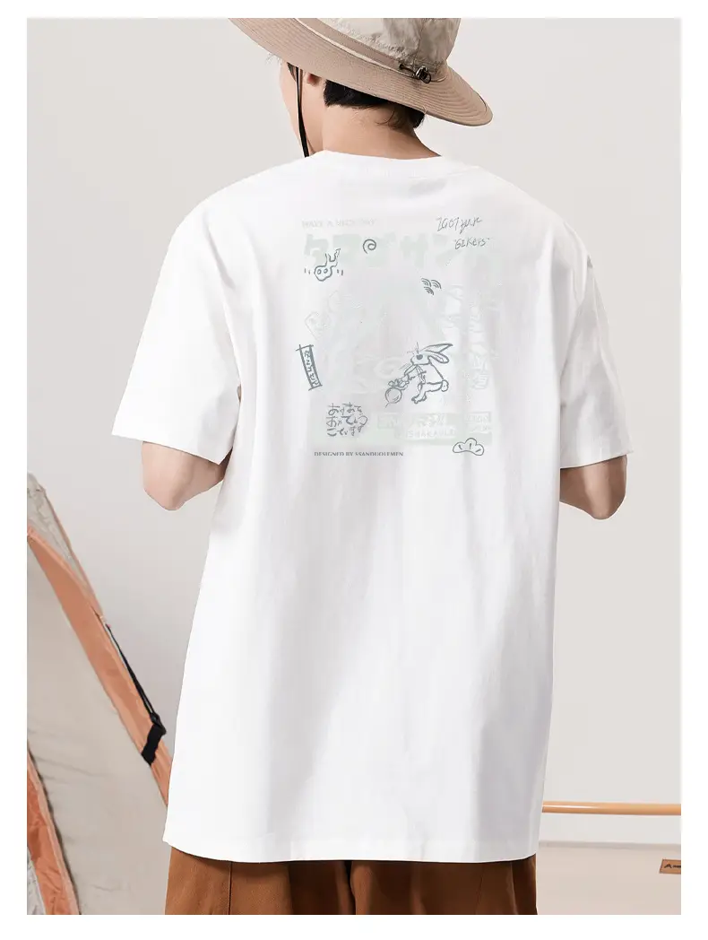 Women Printed T-Shirt Green 2023 Summer Casual — feature 7