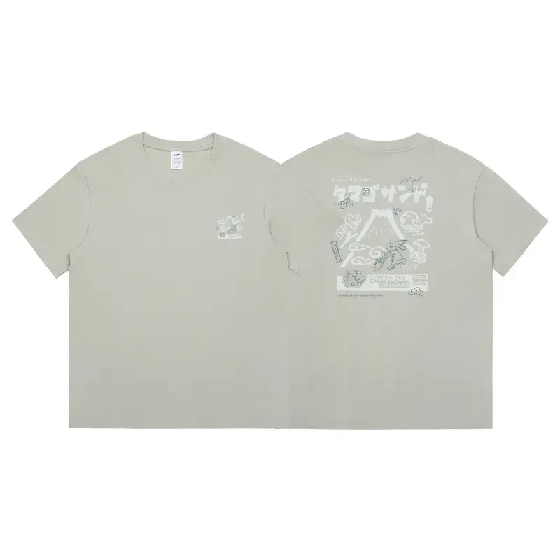 Women Printed T-Shirt Green 2023 Summer Casual - Image 5