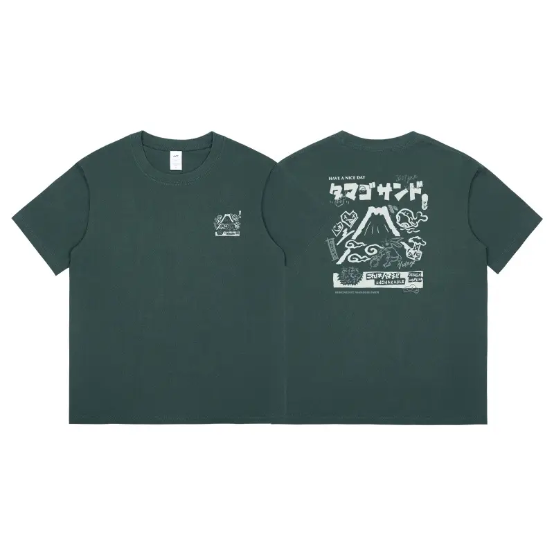 Women Printed T-Shirt Green 2023 Summer Casual - Image 9