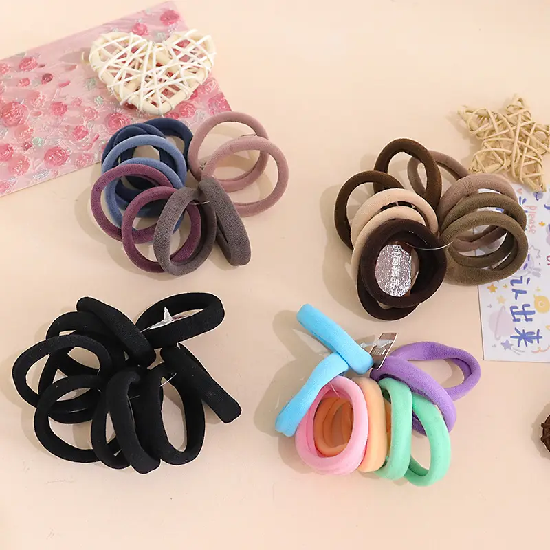 Korean Style Hair Rope 10 Colors Seamless Towel Ring - Image 7