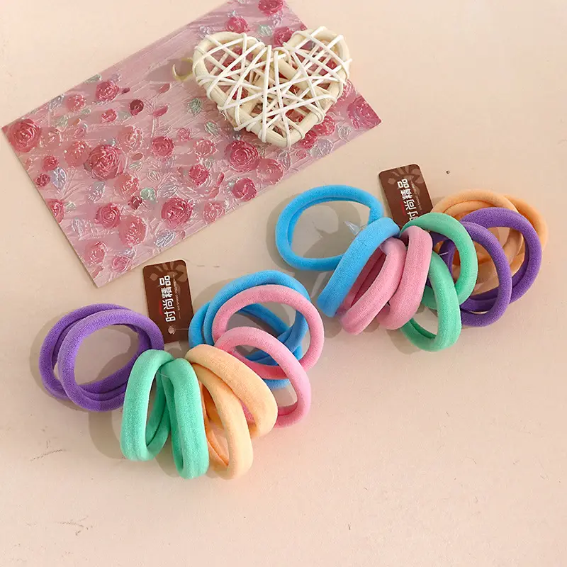 Korean Style Hair Rope 10 Colors Seamless Towel Ring - Image 9