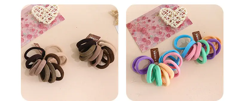 Korean Style Hair Rope 10 Colors Seamless Towel Ring — feature 4
