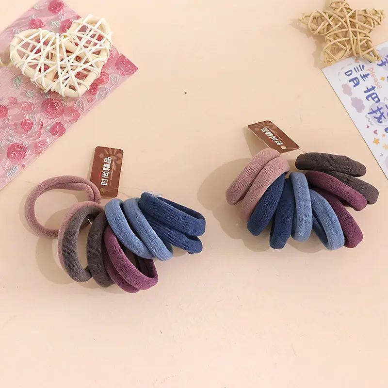Korean Style Hair Rope 10 Colors Seamless Towel Ring - Image 3