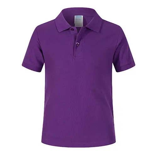 Men Red Cotton Polo Shirt 220g Short Sleeve