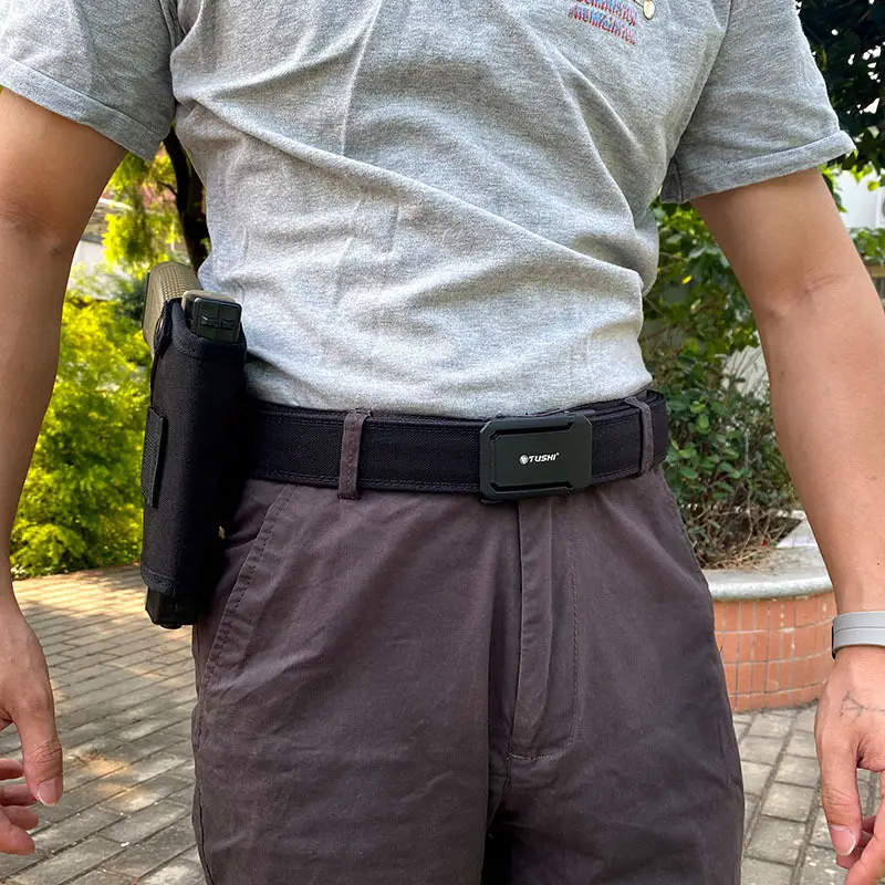 Men's Tactical Belt with Automatic Buckle & 3.8" Thick Nylon - Image 8