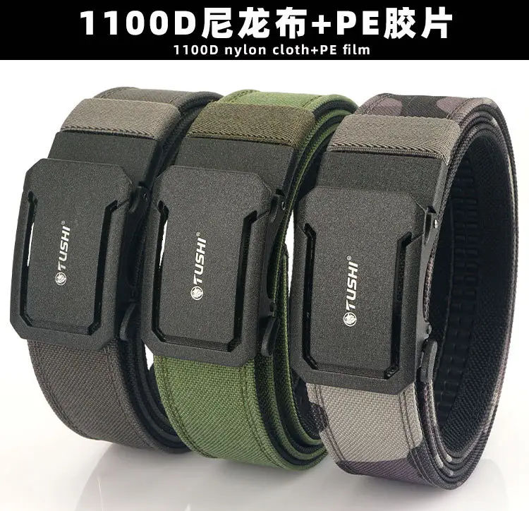 Men's Tactical Belt with Automatic Buckle & 3.8" Thick Nylon β feature 2